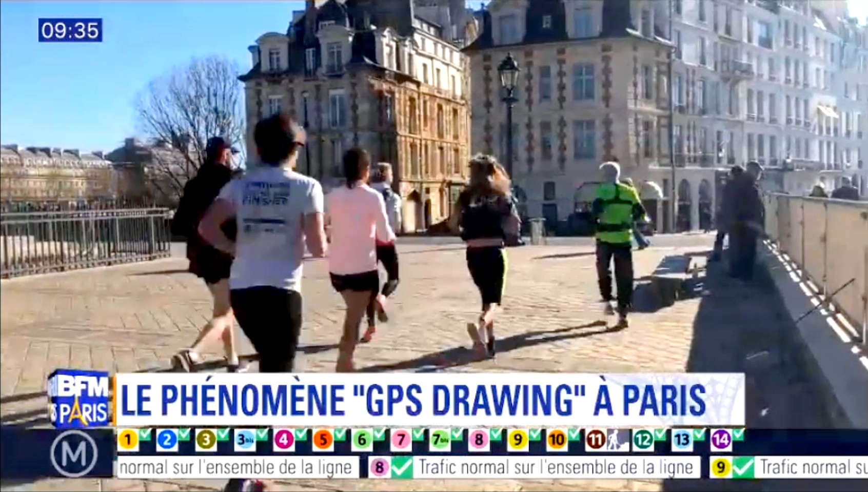 Dessiner en courant avec Paris Running Tours