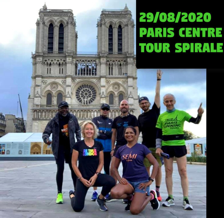Courir en faisant une spirale dans le centre de Paris !